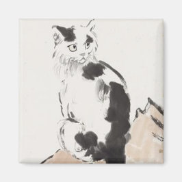 Cat (von Xu Beihong) Magnet