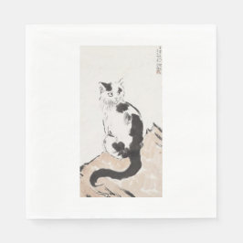 Cat (von Xu Beihong) Serviette