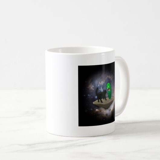 Cat vs Cucumber Kaffeetasse (VorderseiteRechts)