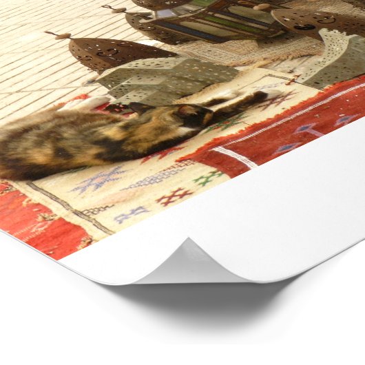 Cat Vs Lantern City Poster (Ecke)