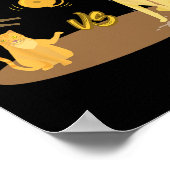 Cat Vs Pavlovs Dog Funny Video Game Poster (Ecke)