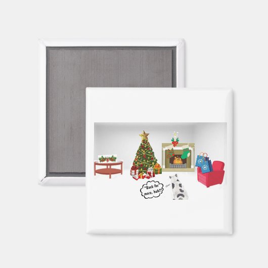 Cat vs. Tree Magnet (Vorderseite/Rückseite)