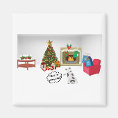 Cat vs. Tree Magnet (Vorne)