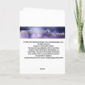 Cat w/Moon Blank Grußkarte Karte (Rückseite)