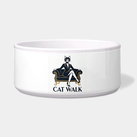 CAT WALK – Chic Cats Collection Napf (Vorderseite)