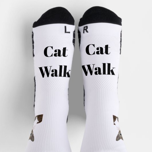 "Cat Walk", erstellen Sie Ihr eigenes, individuali Socken (Oben)