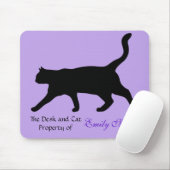 Cat Walk Silhouette: Mousepad (Mit Mouse)