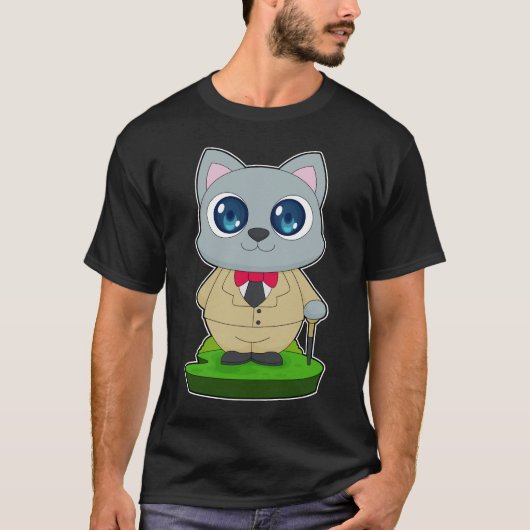Cat Walking stick T-Shirt (Vorderseite)