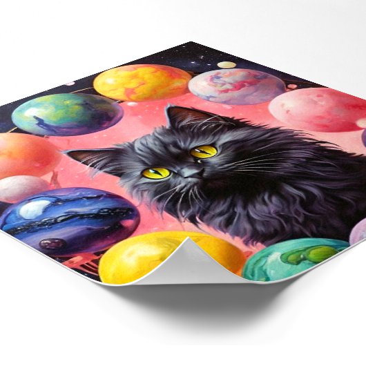 Cat Wall Art for Cat Lovers Poster (Ecke)