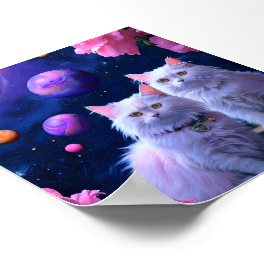 Cat Wall Art for Cat Lovers Poster (Ecke)