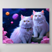 Cat Wall Art for Cat Lovers Poster (Vorne)