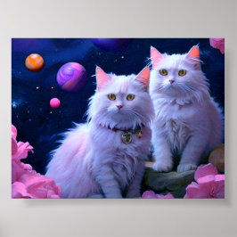 Cat Wall Art for Cat Lovers Poster
