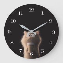 Cat Wall Clock - spielerisch und charmant