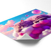 Cat Wall Kunst für Katzen Liebhaber Poster (Ecke)