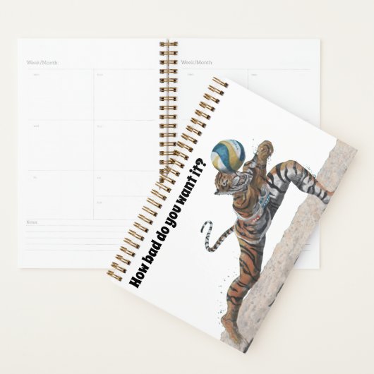 Cat Warrior Beach Volleyball Art Fantasy Planner Planer (Anzeige)