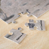 Cat Warrior spielen Volleyball Große Kunst Puzzle (Seite)