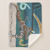 Cat Warrior Volleyball Fantasy Art Sherpa Blanket Sherpadecke (Vorderseite)