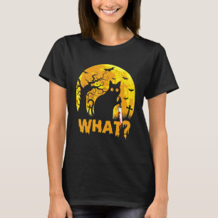 CAT WAS Murderous Black Cat mit Knife Halloween T-Shirt