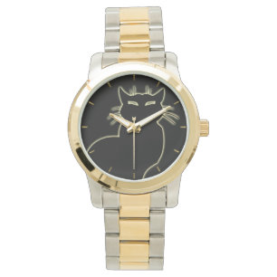Cat Watch Black Cat Wrist Watch Cat Lover Jewery Armbanduhr