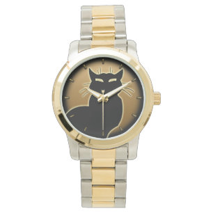 Cat Watch Black Cat Wrist Watch Cat Lover Jewery Armbanduhr