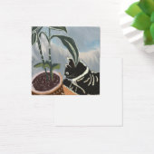 Cat Watching House Pflanze Card (Schreibtisch)