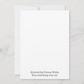 Cat Watching über uns Dankeskarte (Rückseite)