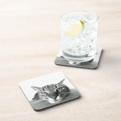 Cat Watching Untersetzer (Rechte Seite)