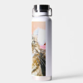 Cat Water Bottle – Stay Hydrated with Feline Charm Trinkflasche (Rückseite)
