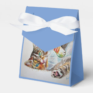 Cat Watercolor Geburtstagsparty Cake Fevor Box Geschenkschachtel