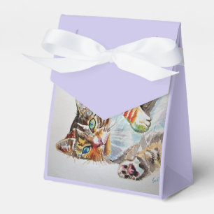 Cat Watercolor Geburtstagsparty Cake Fevor Box Geschenkschachtel