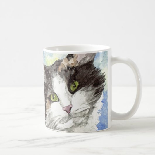 Cat Watercolor Kaffeetasse (Rechts)