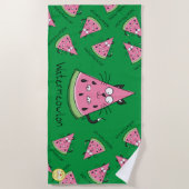 Cat Watermelon Niedlich Kid's Strandtuch (Vorderseite)