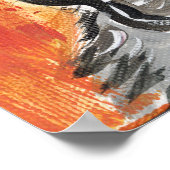 Cat Wear Fish Glass Fun Poster (Ecke)