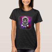 Cat Wearing Astronaut Suit Flying in The Space Ca T-Shirt (Vorderseite)