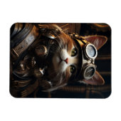 Cat Wearing Aviator Sonnenbrille Magnet (Horizontal)