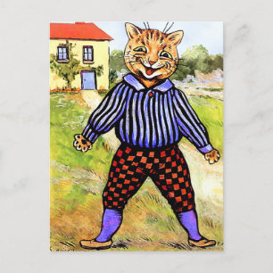 Cat Wearing Breeches von Louis Wain Postkarte