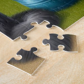 Cat Wearing Garden Boots Floral Puzzle (Seite)