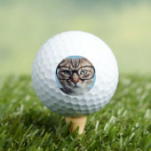 Cat Wearing Glasses Golfball (Insitu T-Shirt)
