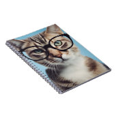 Cat Wearing Glasses Notizblock (Rechte Seite)