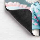 Cat Wearing Pajamas Mousepad (Ecke)