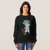 Cat Wearing Pirate Halloween Party Costume Pirates Sweatshirt (Vorne ganz)
