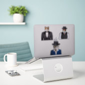 Cat Wearing-Sonnenbrille Aufkleber (Laptop auf Schreibtisch)