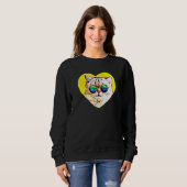 Cat Wearing-Sonnenbrille Sweatshirt (Vorne ganz)