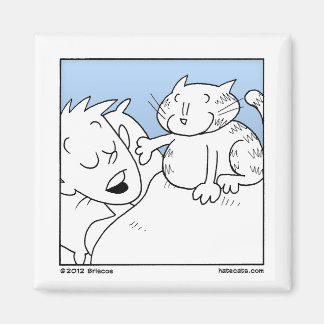 Cat Weck Up Call Magnet