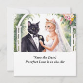 CAT-WEDD Speichern der Datumseinladung Save The Date (Vorderseite)