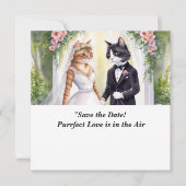 CAT-WEDD Speichern der Datumseinladung Save The Date (Vorderseite)