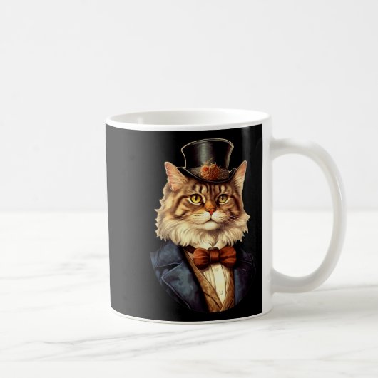 Cat Wedding Bride Groom Pet Cat Eigentümer Liebhab Kaffeetasse (Rechts)