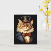 Cat Wedding Bride Groom Pet Cat Eigentümer Liebhab Karte (Gelbe Blume)