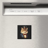 Cat Wedding Bride Groom Pet Cat Eigentümer Liebhab Magnet (In Situ (Geschirrspüler))