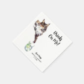 Cat Wedding Cocktail Napkins Serviette (Ecke)